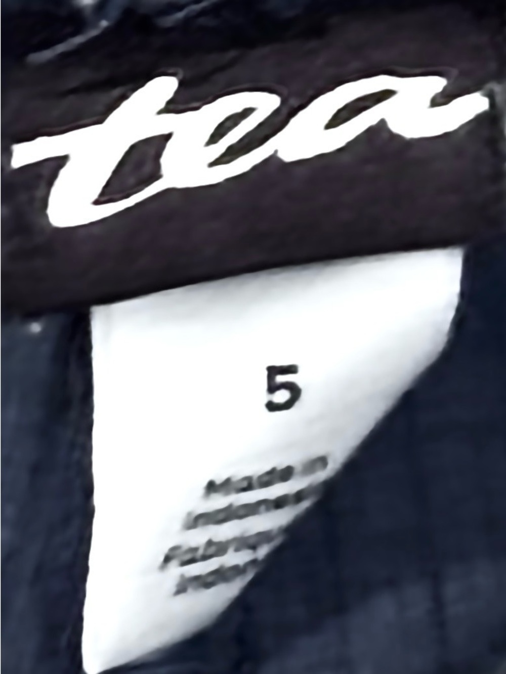 Tea Collection Girls Muted Blue Ribbed Leggings • Size 5 • Like New - Picture 8 of 8